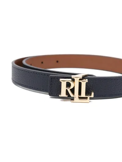Ralph Lauren Logo-detail Buckle Belt In Blue