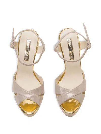 Freya Rose Rose Ankle-strap Heeled Sandals In Neutral