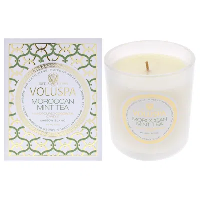 Voluspa The Maison Blanc Collection Classic - Moroccan Mint Tea By  For Unisex - 9.5 oz Candle In White