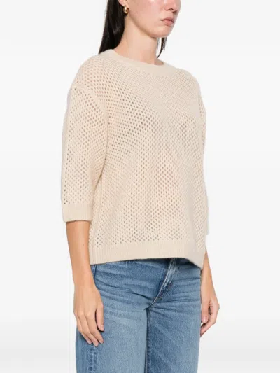 Hemisphere Open-knit Sweater In Neutral