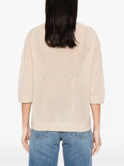 Hemisphere Open-knit Sweater In Neutral