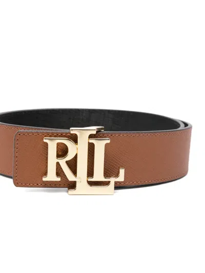 Ralph Lauren Logo-detail Buckle Belt In Brown