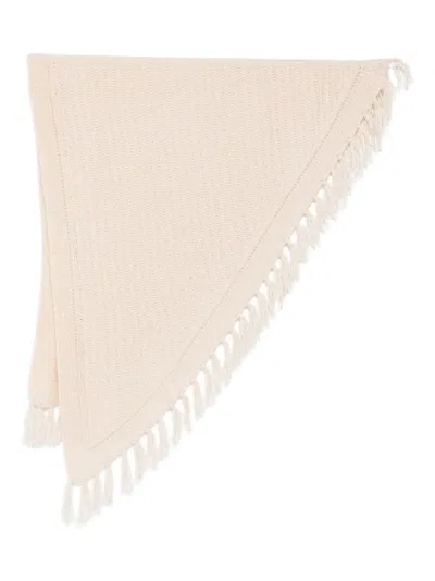 Hemisphere Tassel-detailed Scarf In Neutral