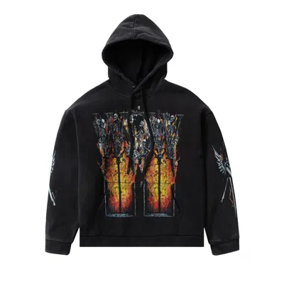 Pre-owned Who Decides War Ember Chapel Hooded Pullover 'black' | Men's Size Xl