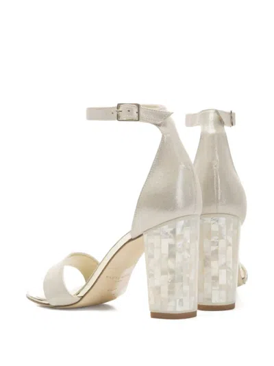 Freya Rose Martene Embellished-heel Sandal In White