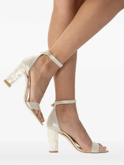 Freya Rose Martene Embellished-heel Sandal In White