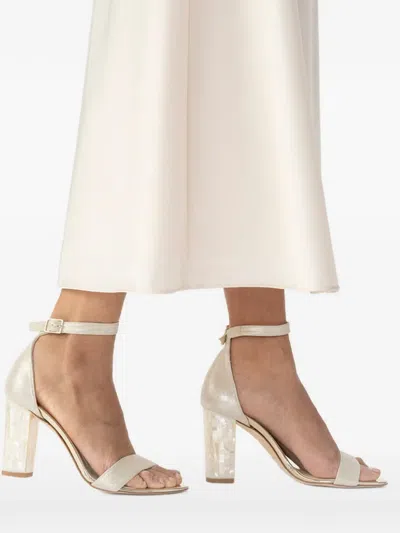 Freya Rose Martene Embellished-heel Sandal In White