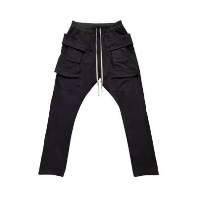 Pre-owned Rick Owens Drkshdw Creatch Cargo Drawstring Pants 'black' | Men's Size M