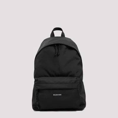 Balenciaga Explorer Backpack In Nylon With Applied Logo In Black