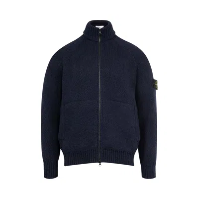 Pre-owned Stone Island Cardigan 'navy Blue' | Men's Size L