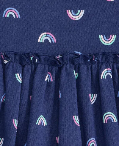 First Impressions Baby Girls Mini Rainbow Printed Dress, Macy's Exclusive In Blue