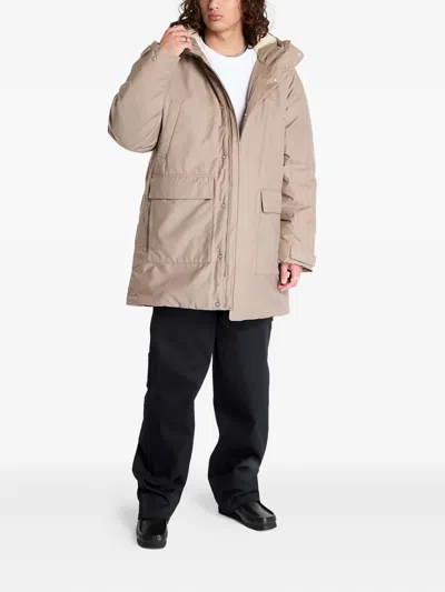 Calvin Klein Jeans Est.1978 Hooded Parka In Neutral