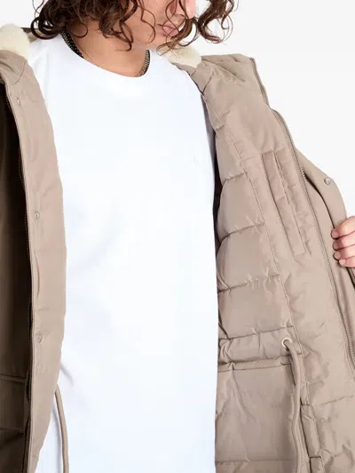 Calvin Klein Jeans Est.1978 Hooded Parka In Neutral