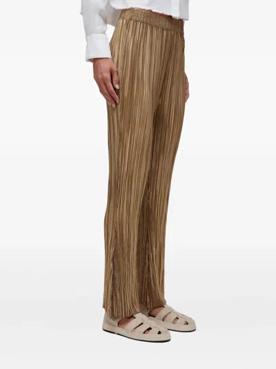 Osklen Pleated Trousers In Brown