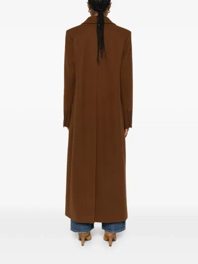 Aniye By Janis Single-breasted Coat In Brown