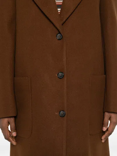 Aniye By Janis Single-breasted Coat In Brown
