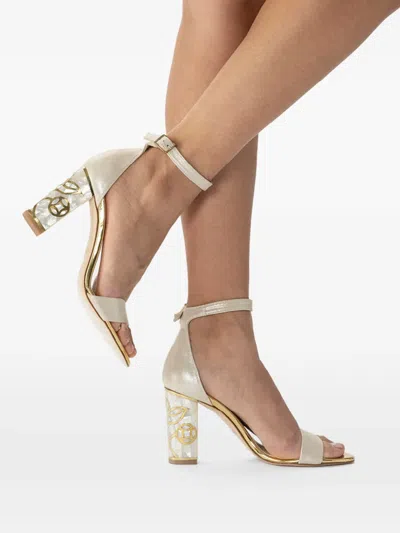 Freya Rose Rozu Ankle-strap Heeled Sandals In White