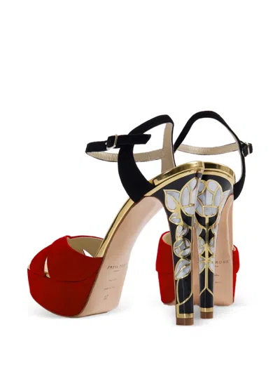 Freya Rose Rose In Bloom Heeled Sandals In Multi