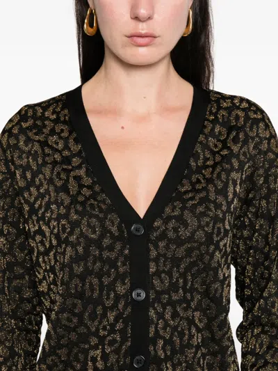 Ralph Lauren Animal-patterned V-neck Cardigan In Green