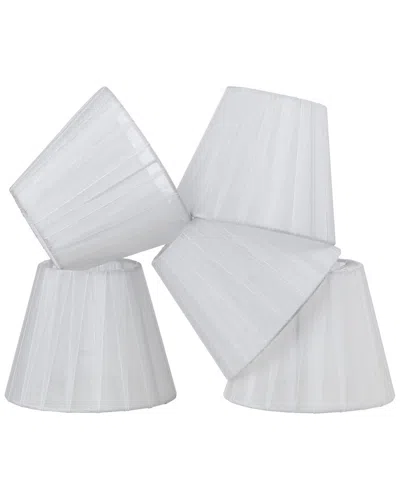 Af Lighting Angelo: Home Set Of 5 Floor Lamp Shades In White