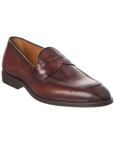 Antonio Maurizi Leather Loafer In Brown