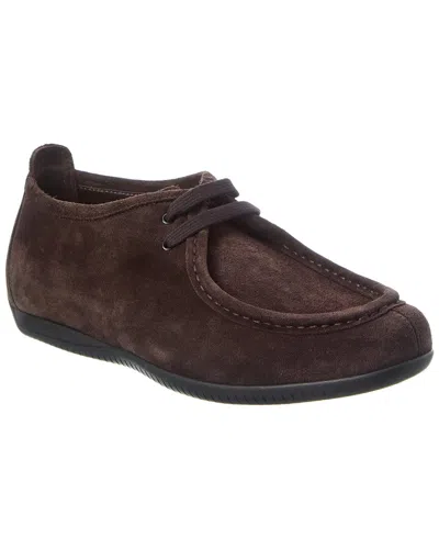 Theory Wallabee Suede Loafer In Brown