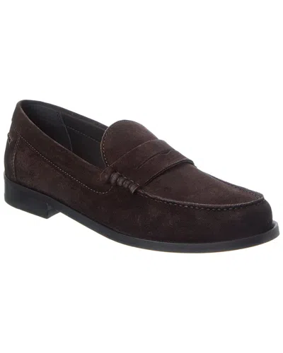 Theory Suede Loafer In Brown