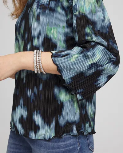 Chico's Bodre Flare Sleeve Top In Black In Black