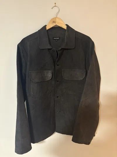 Pre-owned Evan Kinori Sumi Ink Field Shirt In Black