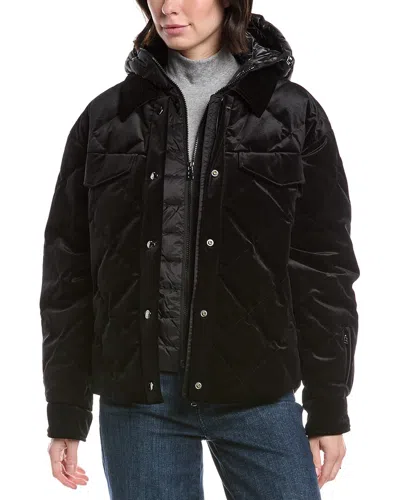 Bogner Vela Velvet Down Jacket In Black