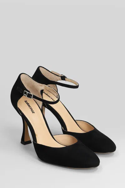 Lola Cruz Pumps In Black Suede In Black