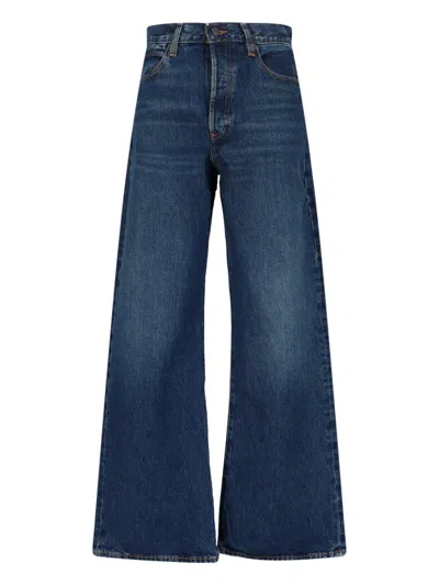Frame Wide Jeans In Blue