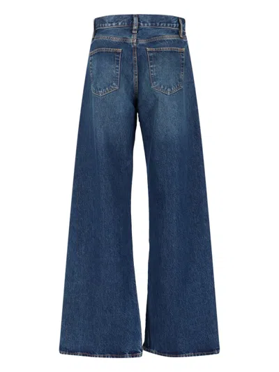 Frame Wide Jeans In Blue