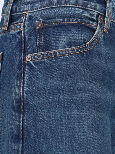 Frame Wide Jeans In Blue