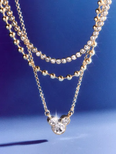 Baublebar Disney Mickey Mouse Layered Necklace In Gold