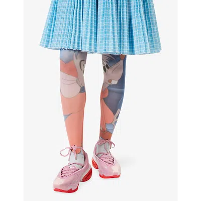 Lauren Perrin Womens Harry Lambert For  X Disney Cinderella Stretch-woven Tights In Multi