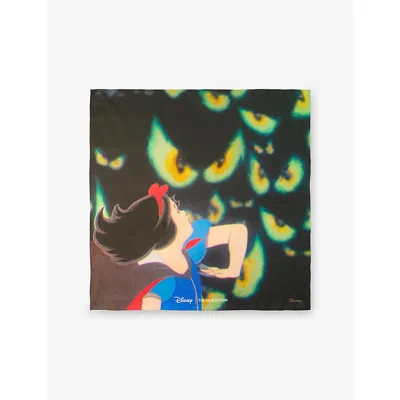 The Skateroom Harry Lambert For Max Allen X Disney Snow White Silk Scarf In Green