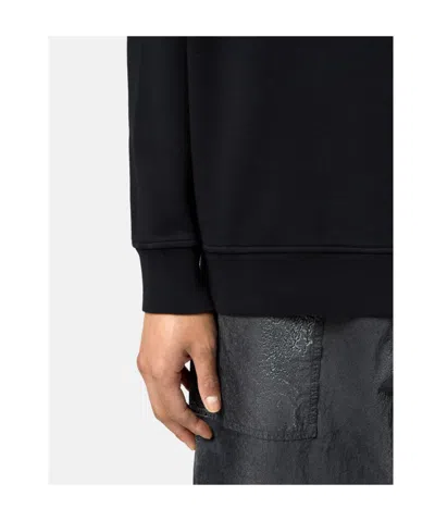 Stone Island Oversized-fit Crewneck Sweatshirt With Outline Compass Print In Multi