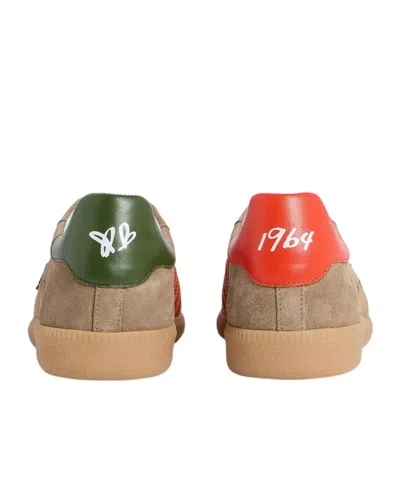 Dsquared2 Lace-up Round-neck Sneakers In Brown