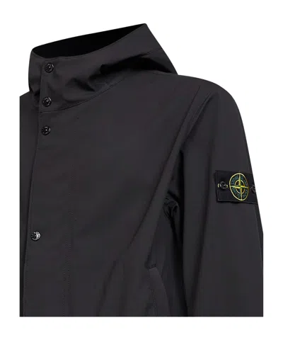 Stone Island Outerwear In Black