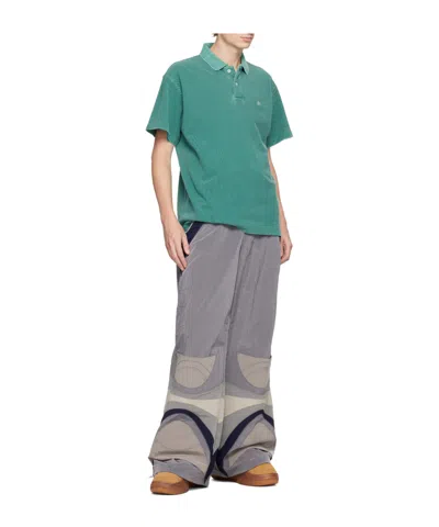 Erl Classic Polo Shirt In Green