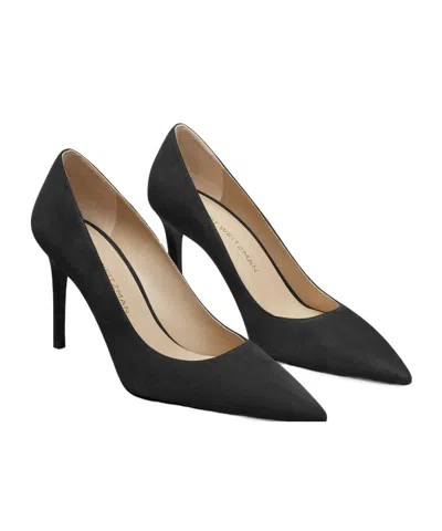 Stuart Weitzman Stuart Suede Classic Pumps In Black
