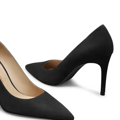 Stuart Weitzman Stuart Suede Classic Pumps In Black