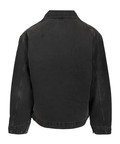 Carhartt Detroit Jacket Cotton Bradento Jackets Black In Multi