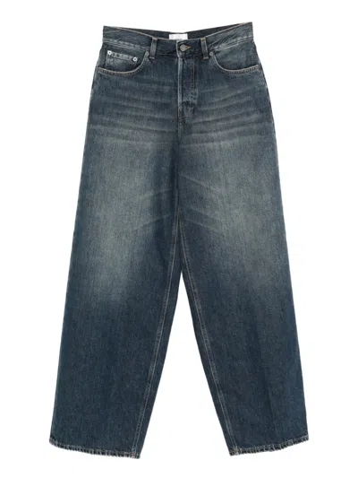 Haikure Bethany Front-button Wide-leg Jeans In Blue