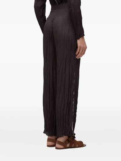 Osklen Pleated Wrinkled Trousers In Black