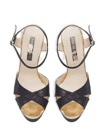 Freya Rose Cleopatra Embellished-heel Sandals In Black