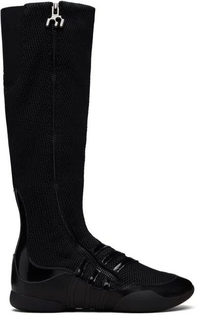 Miaou Black Adidas Originals Edition  Tall Boots In Multi