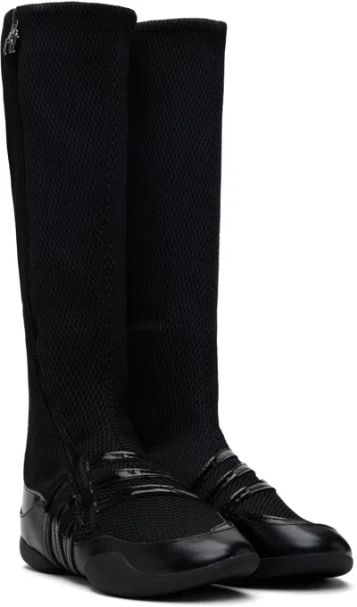Miaou Black Adidas Originals Edition  Tall Boots In Multi