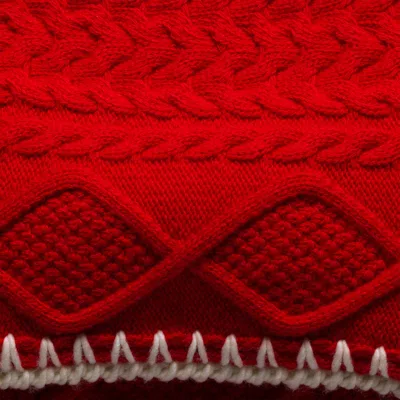 Miu Miu Wool And Cashmere Scarf In Red